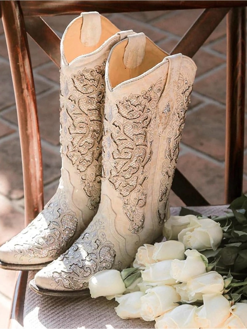 Corral Boots Women's Western Snip Toe Wedding Boots